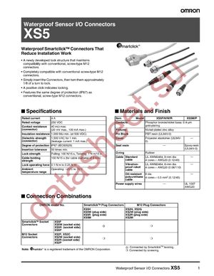 XS5M-D426-5 datasheet  